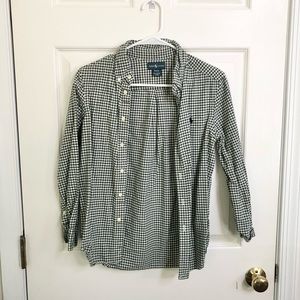Ralph Lauren Kids Medium Dark Green/White Top